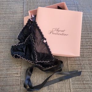 NWT Agent Provocateur Forever Knickers with Black Side Ties.